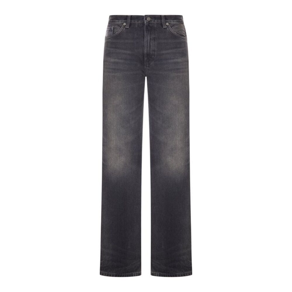 Haikure Women Straight Leg Dark Wash Denim Jeans